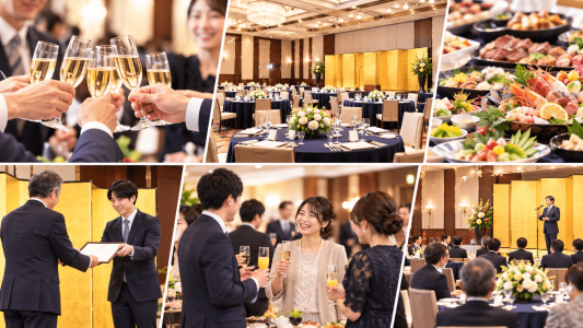 懇親会・表彰式等の様々な宴会用のイメージ